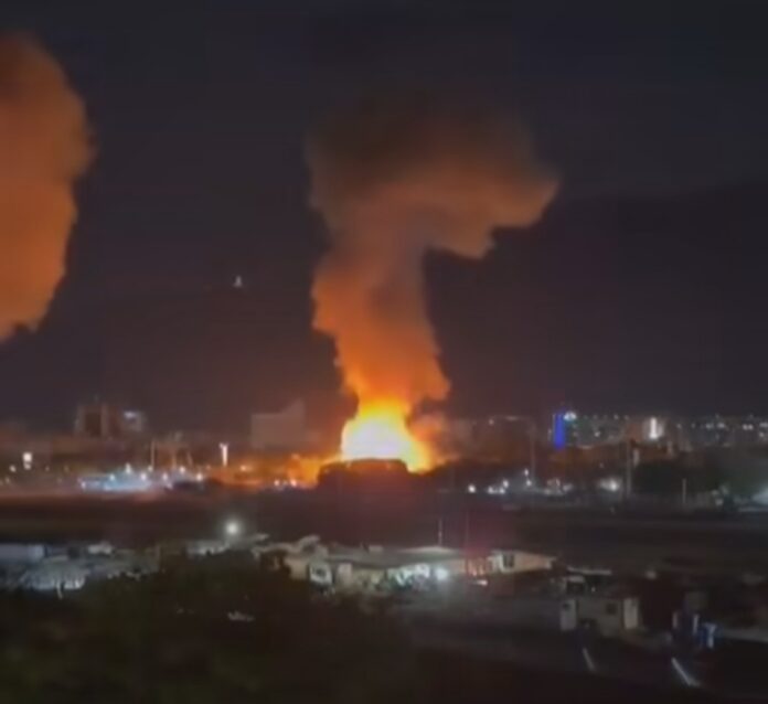 Unha das explisións hoxe en Caracas