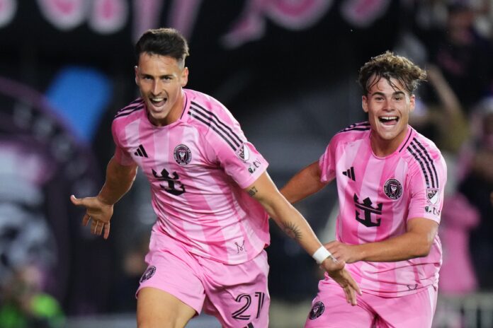 Tadeo Allende celebra un gol co Inter Miami | Cedida